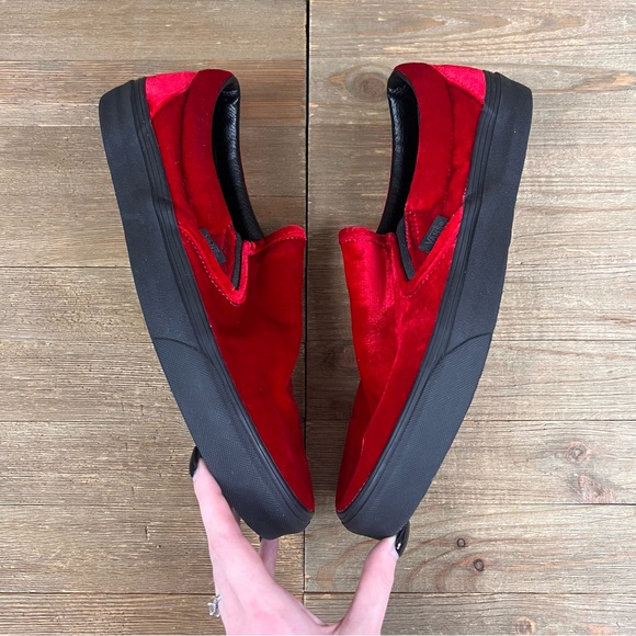 Vans Velvet Slip On Sneakers - Picture 3 of 7
